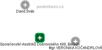 Společenství vlastníků Dobrovského 488, Beroun - náhled vizuálního zobrazení vztahů obchodního rejstříku