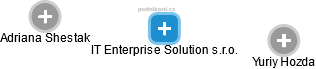 IT Enterprise Solution s.r.o. - náhled vizuálního zobrazení vztahů obchodního rejstříku