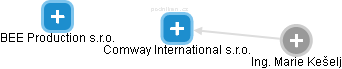 Comway International s.r.o. - náhled vizuálního zobrazení vztahů obchodního rejstříku