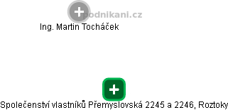 Společenství vlastníků Přemyslovská 2245 a 2246, Roztoky - náhled vizuálního zobrazení vztahů obchodního rejstříku