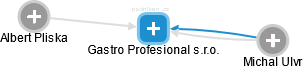 Gastro Profesional s.r.o. - náhled vizuálního zobrazení vztahů obchodního rejstříku