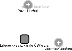 Liberecký svaz karate ČSKe z.s. - náhled vizuálního zobrazení vztahů obchodního rejstříku