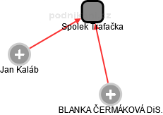 Spolek Trafačka - náhled vizuálního zobrazení vztahů obchodního rejstříku