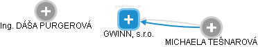 GWINN, s.r.o. - náhled vizuálního zobrazení vztahů obchodního rejstříku