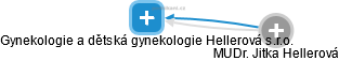 Gynekologie a dětská gynekologie Hellerová s.r.o. - náhled vizuálního zobrazení vztahů obchodního rejstříku