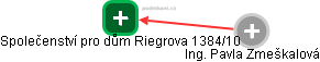Společenství pro dům Riegrova 1384/10 - náhled vizuálního zobrazení vztahů obchodního rejstříku