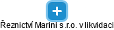 Řeznictví Marini s.r.o. v likvidaci - náhled vizuálního zobrazení vztahů obchodního rejstříku