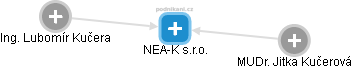 NEA-K s.r.o. - náhled vizuálního zobrazení vztahů obchodního rejstříku
