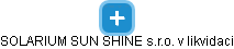 SOLARIUM SUN SHINE s.r.o. v likvidaci - náhled vizuálního zobrazení vztahů obchodního rejstříku