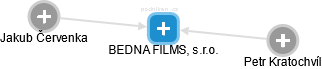 BEDNA FILMS, s.r.o. - náhled vizuálního zobrazení vztahů obchodního rejstříku