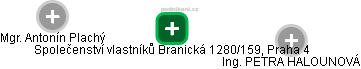 Společenství vlastníků Branická 1280/159, Praha 4 - náhled vizuálního zobrazení vztahů obchodního rejstříku