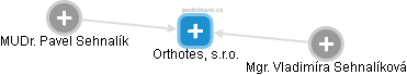 Orthotes, s.r.o. - náhled vizuálního zobrazení vztahů obchodního rejstříku