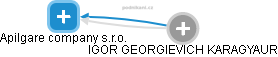 Apilgare company s.r.o. - náhled vizuálního zobrazení vztahů obchodního rejstříku