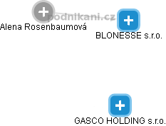 BLONESSE s.r.o. - náhled vizuálního zobrazení vztahů obchodního rejstříku