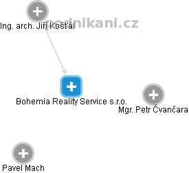 Bohemia Reality Service s.r.o. - náhled vizuálního zobrazení vztahů obchodního rejstříku