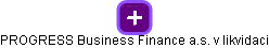 PROGRESS Business Finance a.s. v likvidaci - náhled vizuálního zobrazení vztahů obchodního rejstříku