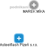 Asteelflash Plzeň s.r.o. - náhled vizuálního zobrazení vztahů obchodního rejstříku