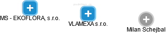 VLAMEXA s.r.o. - náhled vizuálního zobrazení vztahů obchodního rejstříku