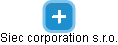 Siec corporation s.r.o. - náhled vizuálního zobrazení vztahů obchodního rejstříku