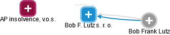Bob F. Lutz s. r. o. - náhled vizuálního zobrazení vztahů obchodního rejstříku