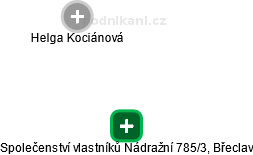 Společenství vlastníků Nádražní 785/3, Břeclav - náhled vizuálního zobrazení vztahů obchodního rejstříku