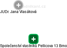 Společenství vlastníků Pellicova 13 Brno - náhled vizuálního zobrazení vztahů obchodního rejstříku