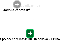 Společenství vlastníků Chládkova 21,Brno - náhled vizuálního zobrazení vztahů obchodního rejstříku