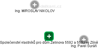 Společenství vlastníků pro dům Zelinova 5592 a 5593 ve Zlíně - náhled vizuálního zobrazení vztahů obchodního rejstříku