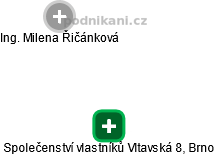Společenství vlastníků Vltavská 8, Brno - náhled vizuálního zobrazení vztahů obchodního rejstříku