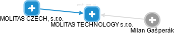 MOLITAS TECHNOLOGY s.r.o. - náhled vizuálního zobrazení vztahů obchodního rejstříku
