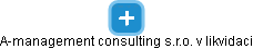 A-management consulting s.r.o. v likvidaci - náhled vizuálního zobrazení vztahů obchodního rejstříku
