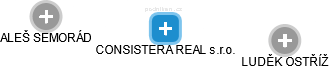 CONSISTERA REAL s.r.o. - náhled vizuálního zobrazení vztahů obchodního rejstříku