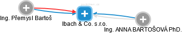 Ibach & Co. s.r.o. - náhled vizuálního zobrazení vztahů obchodního rejstříku