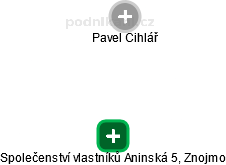 Společenství vlastníků Aninská 5, Znojmo - náhled vizuálního zobrazení vztahů obchodního rejstříku