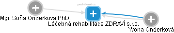 Léčebná rehabilitace ZDRAVÍ s.r.o. - náhled vizuálního zobrazení vztahů obchodního rejstříku