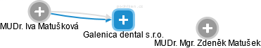 Galenica dental s.r.o. - náhled vizuálního zobrazení vztahů obchodního rejstříku