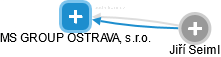 MS GROUP OSTRAVA, s.r.o. - náhled vizuálního zobrazení vztahů obchodního rejstříku