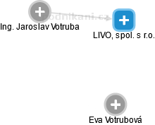 LIVO, spol. s r.o. - náhled vizuálního zobrazení vztahů obchodního rejstříku