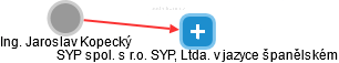 SYP spol. s r.o. SYP, Ltda. v jazyce španělském - náhled vizuálního zobrazení vztahů obchodního rejstříku