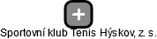 Sportovní klub Tenis Hýskov, z. s. - náhled vizuálního zobrazení vztahů obchodního rejstříku