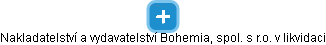Nakladatelství a vydavatelství Bohemia, spol. s r.o. v likvidaci - náhled vizuálního zobrazení vztahů obchodního rejstříku