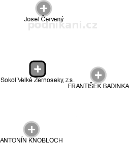 Sokol Velké Žernoseky, z.s. - náhled vizuálního zobrazení vztahů obchodního rejstříku