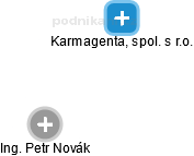 Karmagenta, spol. s r.o. - náhled vizuálního zobrazení vztahů obchodního rejstříku