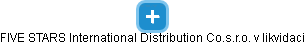 FIVE STARS International Distribution Co.s.r.o. v likvidaci - náhled vizuálního zobrazení vztahů obchodního rejstříku
