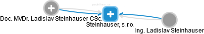 Steinhauser, s.r.o. - náhled vizuálního zobrazení vztahů obchodního rejstříku