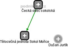 Tělocvičná jednota Sokol Mořice - náhled vizuálního zobrazení vztahů obchodního rejstříku