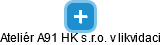 Ateliér A91 HK s.r.o. v likvidaci - náhled vizuálního zobrazení vztahů obchodního rejstříku
