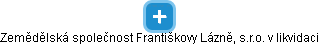 Zemědělská společnost Františkovy Lázně, s.r.o.                    v likvidaci - náhled vizuálního zobrazení vztahů obchodního rejstříku