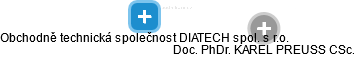 Obchodně technická společnost DIATECH spol. s r.o. - náhled vizuálního zobrazení vztahů obchodního rejstříku