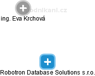 Robotron Database Solutions s.r.o. - náhled vizuálního zobrazení vztahů obchodního rejstříku